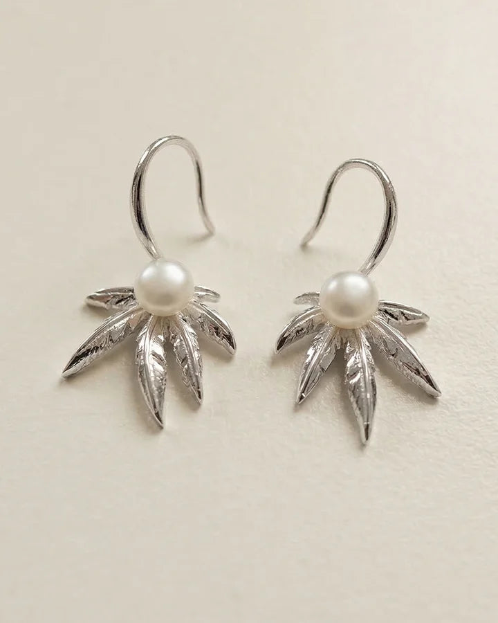 Ivory Pearl Charm Duo  in 92.5 Silver