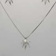 Ivory Pearl Charm Duo  in 92.5 Silver