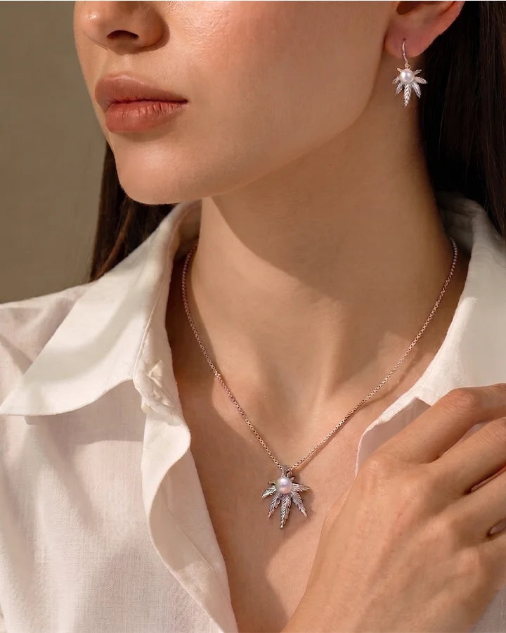 Ivory Pearl Charm Duo  in 92.5 Silver
