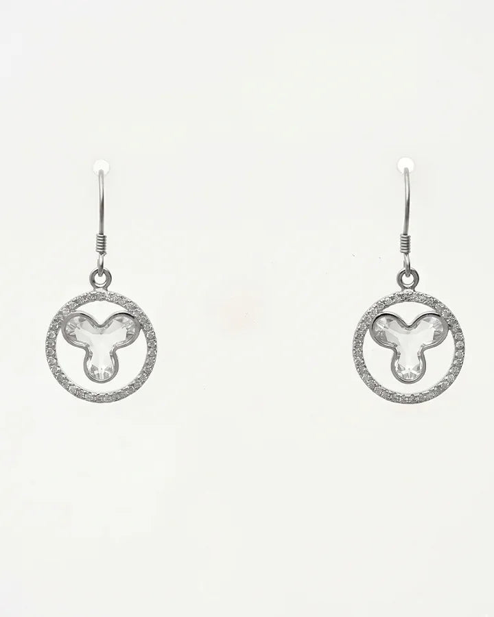 Luna Drop Earrings in 92.5 Silver