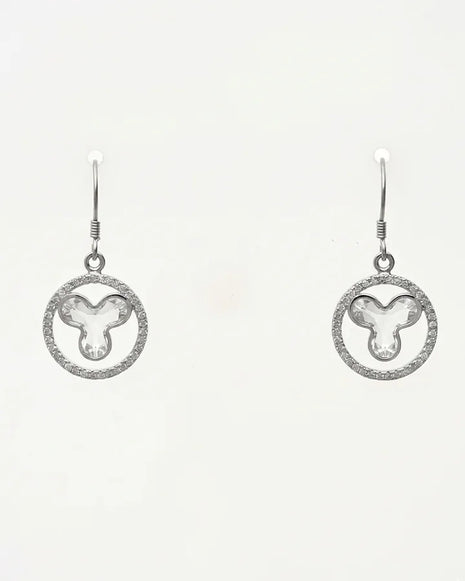 Luna Drop Earrings in 92.5 Silver