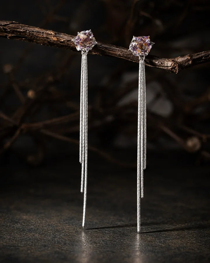 Frostfall Earrings in 92.5 Silver