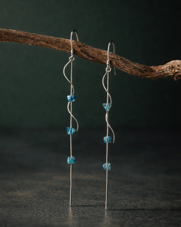 Stellar Swing Earrings in 92.5 Silver