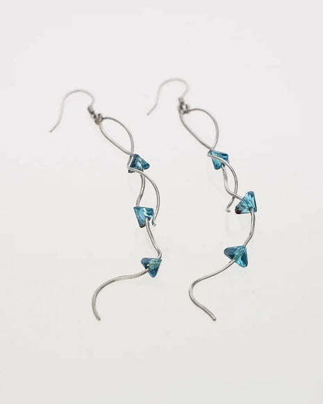 Stellar Swing Earrings in 92.5 Silver