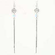 Crystal Drift Earrings in 92.5 Silver