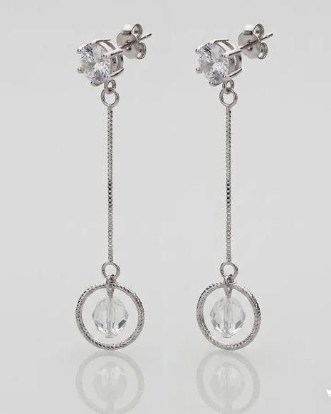 Aria Shine Earrings in 92.5 Silver