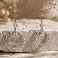 Celestia Fall Earrings in 92.5 Silver