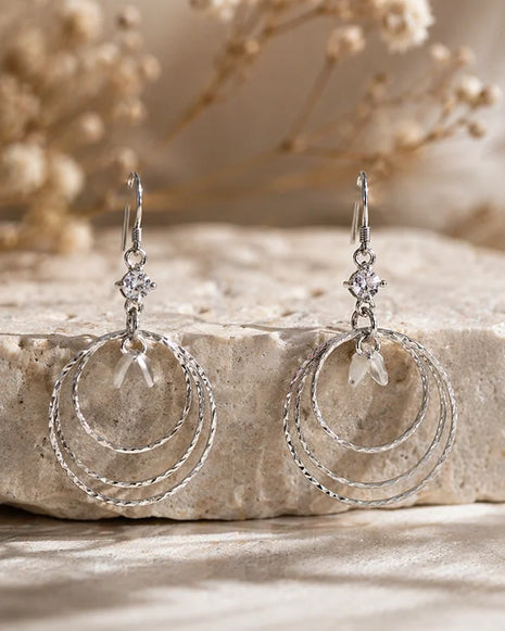 Celestia Fall Earrings in 92.5 Silver