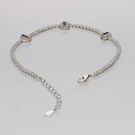 Link Tennis Bracelet in 92.5 Silver