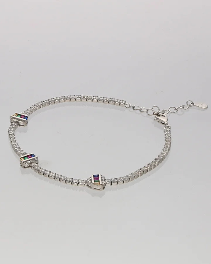 Link Tennis Bracelet in 92.5 Silver