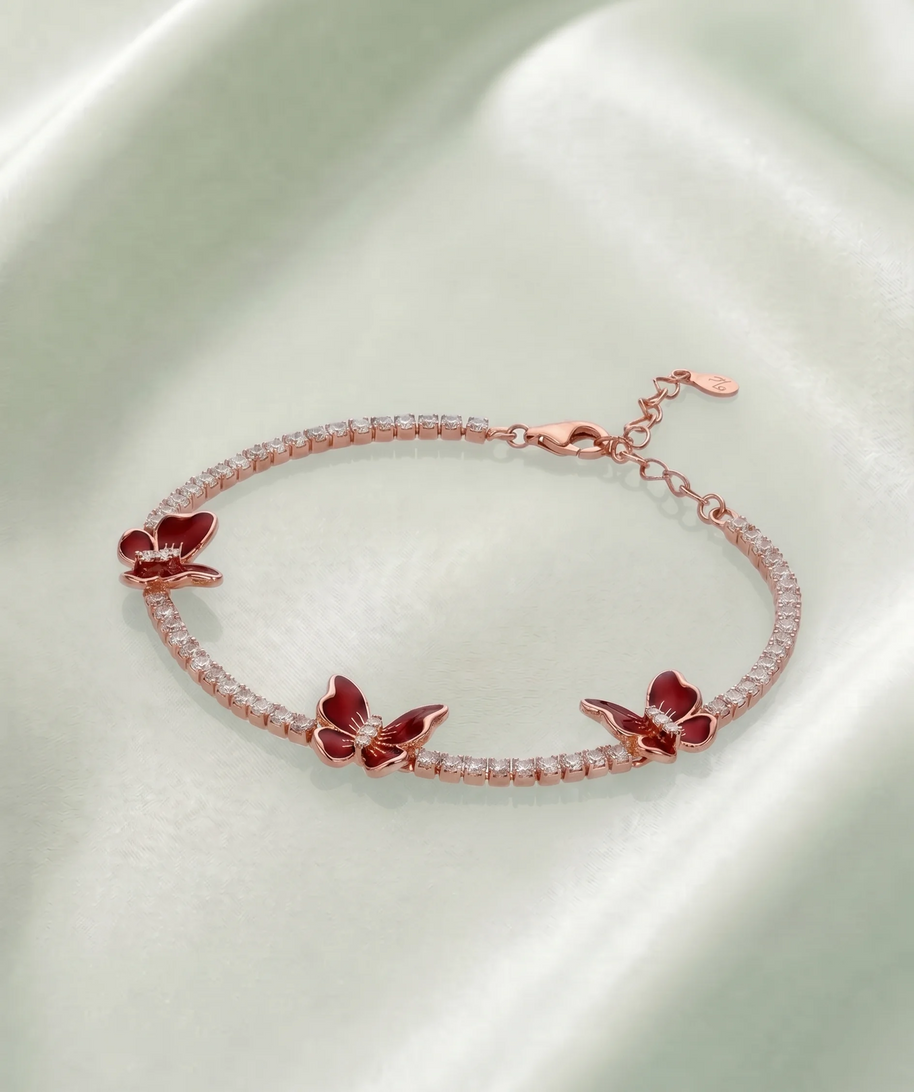 Petal Wings Bracelet in 92.5 Silver