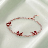 Petal Wings Bracelet in 92.5 Silver