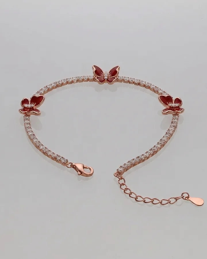 Petal Wings Bracelet in 92.5 Silver