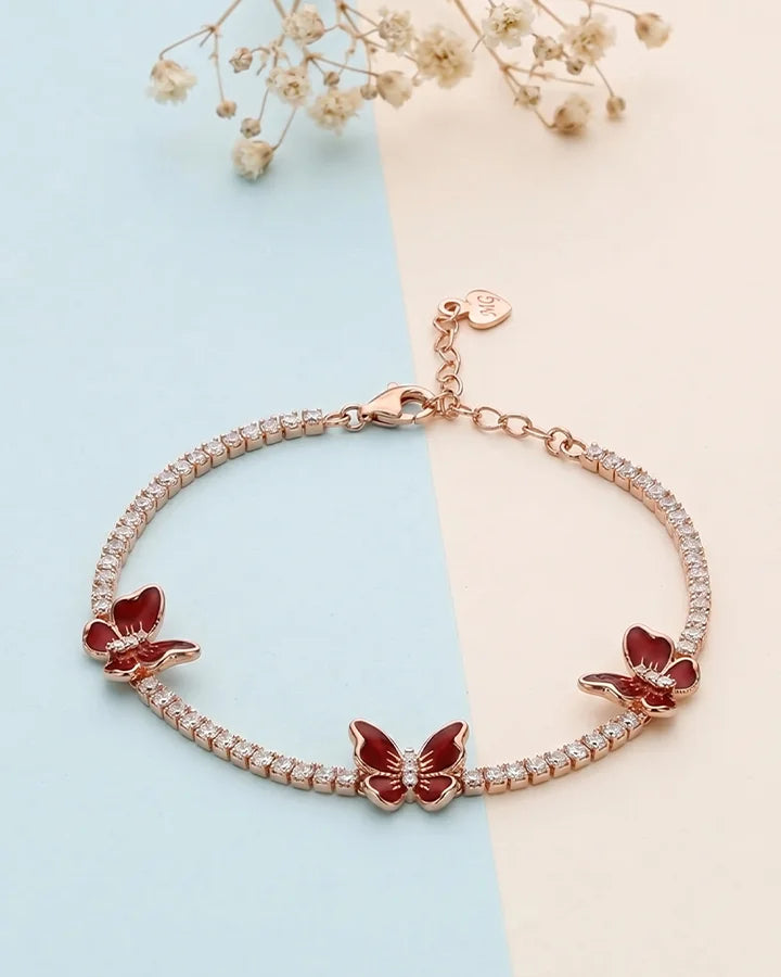 Petal Wings Bracelet in 92.5 Silver