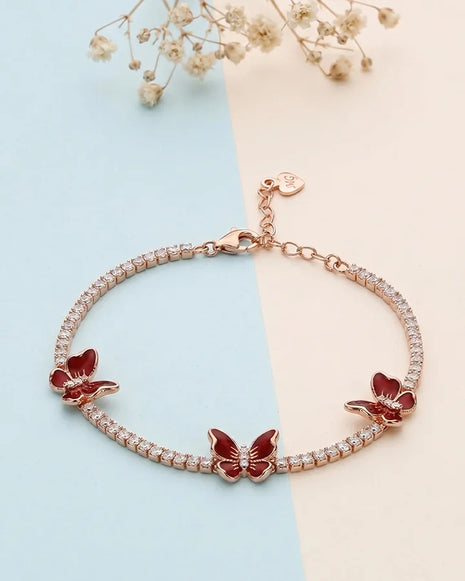 Petal Wings Bracelet in 92.5 Silver