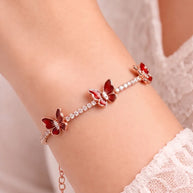 Petal Wings Bracelet in 92.5 Silver