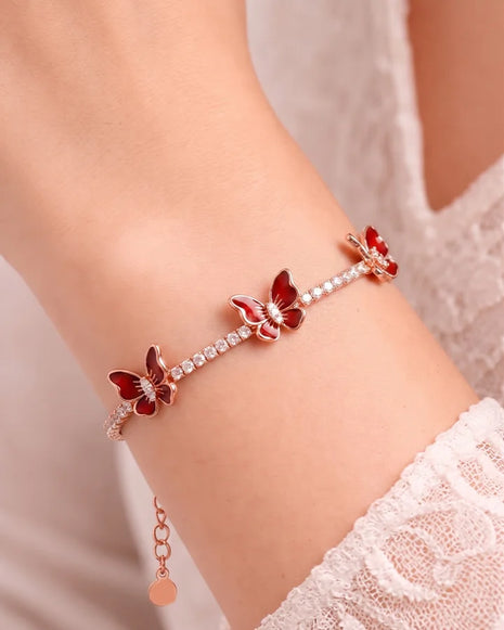 Petal Wings Bracelet in 92.5 Silver