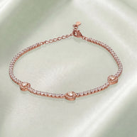 Pink Aura Bracelet in 92.5 Silver