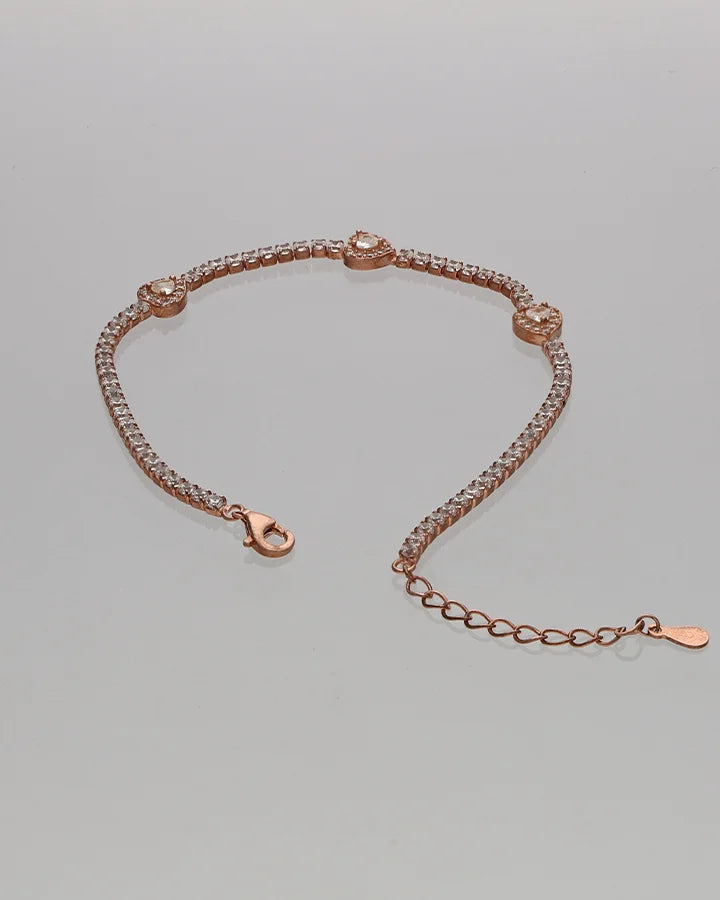 Pink Aura Bracelet in 92.5 Silver