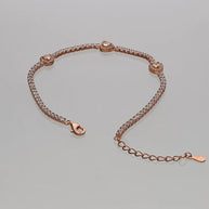 Pink Aura Bracelet in 92.5 Silver