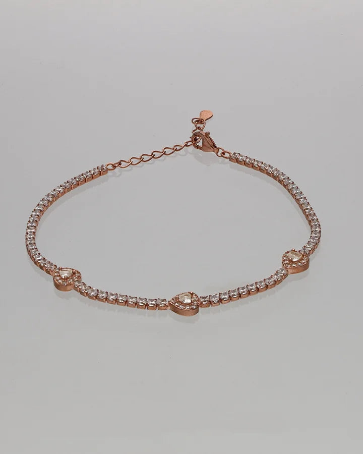 Pink Aura Bracelet in 92.5 Silver
