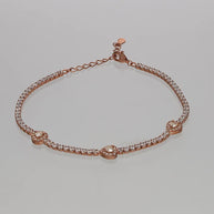 Pink Aura Bracelet in 92.5 Silver