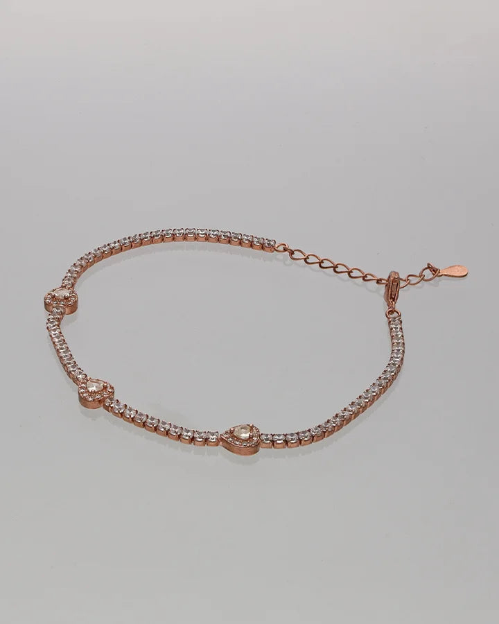 Pink Aura Bracelet in 92.5 Silver