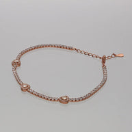 Pink Aura Bracelet in 92.5 Silver