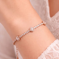 Pink Aura Bracelet in 92.5 Silver