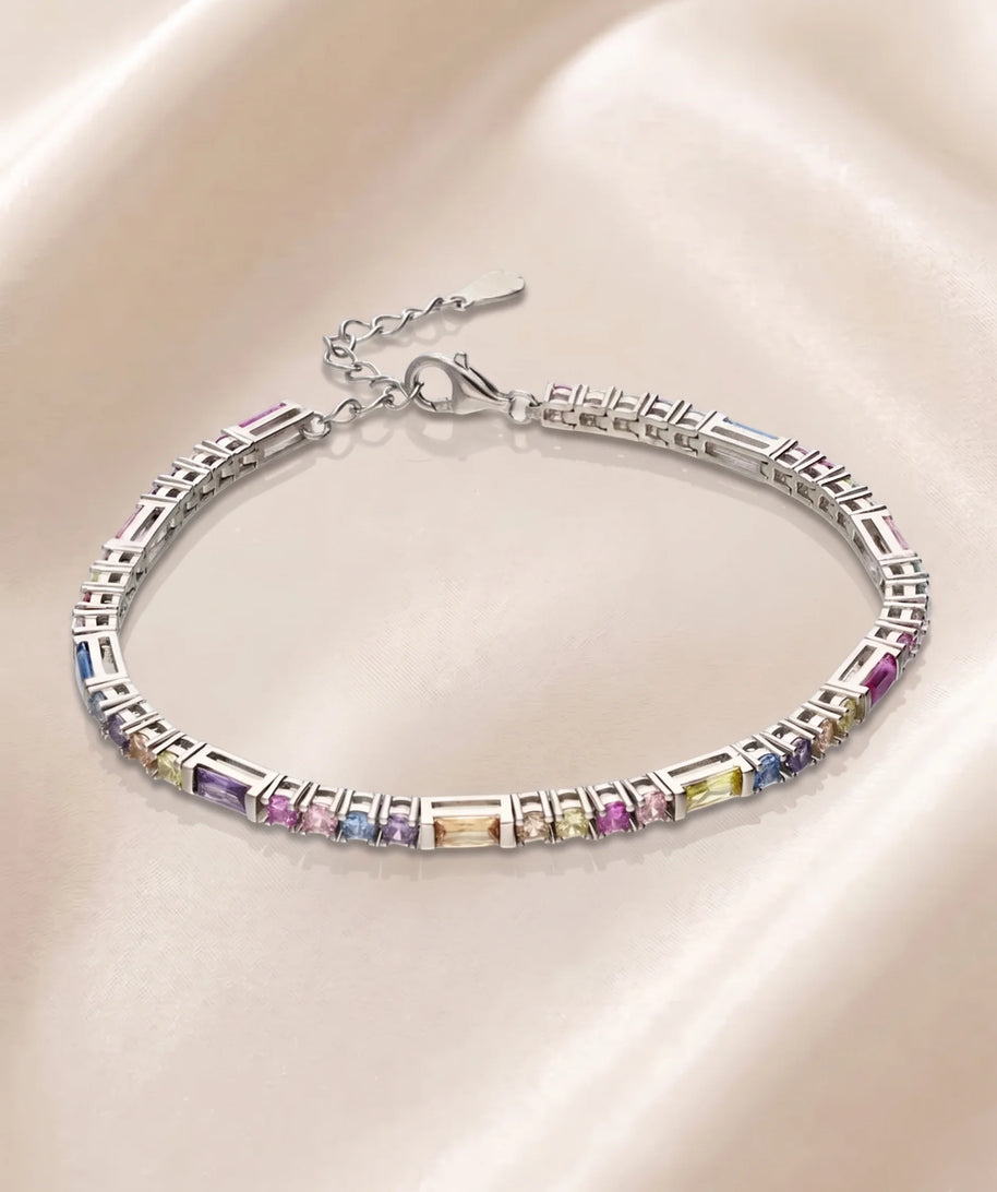 Multicolor Bracelet in 92.5 Silver