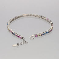 Multicolor Bracelet in 92.5 Silver