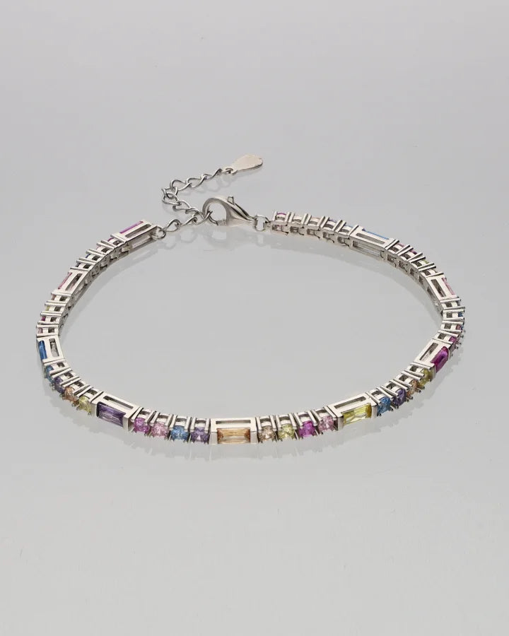 Multicolor Bracelet in 92.5 Silver