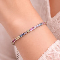 Multicolor Bracelet in 92.5 Silver