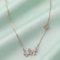 Twin Bow Chain  in 92.5 Silver