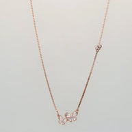 Dual Bow Chain  in 92.5 Silver