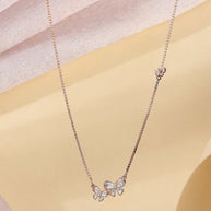Dual Bow Chain  in 92.5 Silver