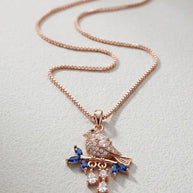 Blue Sparrow Chain  in 92.5 Silver