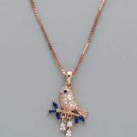 Blue Sparrow Chain  in 92.5 Silver