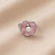 Luna Pearl Ring in 92.5 Silver
