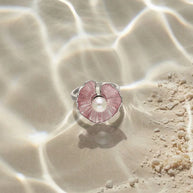 Luna Pearl Ring in 92.5 Silver