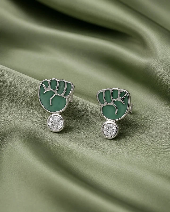 Hara Jazba Studs 92.5 Silver