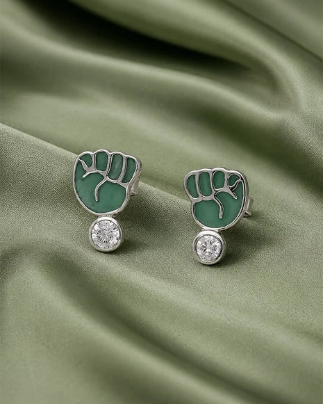Hara Jazba Studs 92.5 Silver
