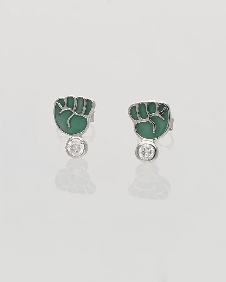 Hara Jazba Studs 92.5 Silver