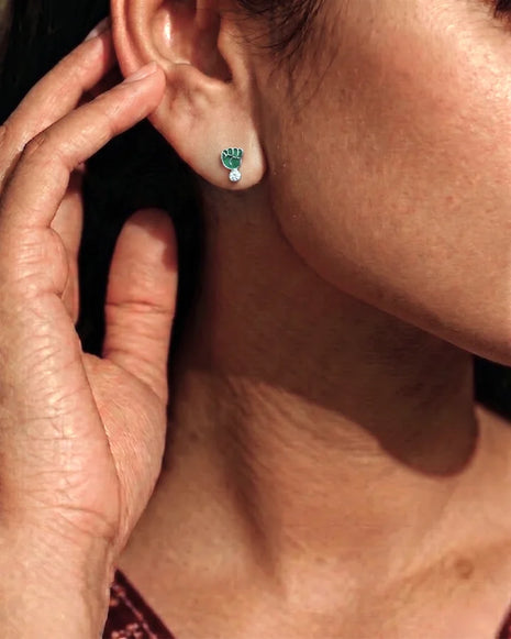 Hara Jazba Studs 92.5 Silver