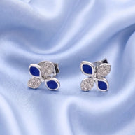 Neel Pushp Studs 92.5 Silver