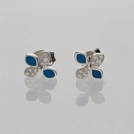 Neel Pushp Studs 92.5 Silver