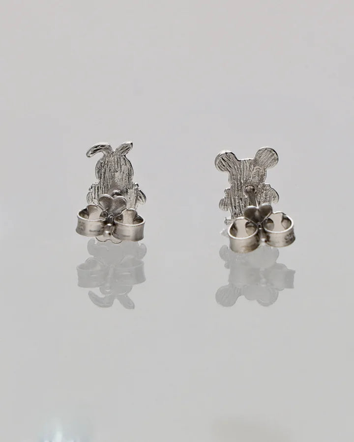 Kaali Khargosh Studs 92.5 Silver