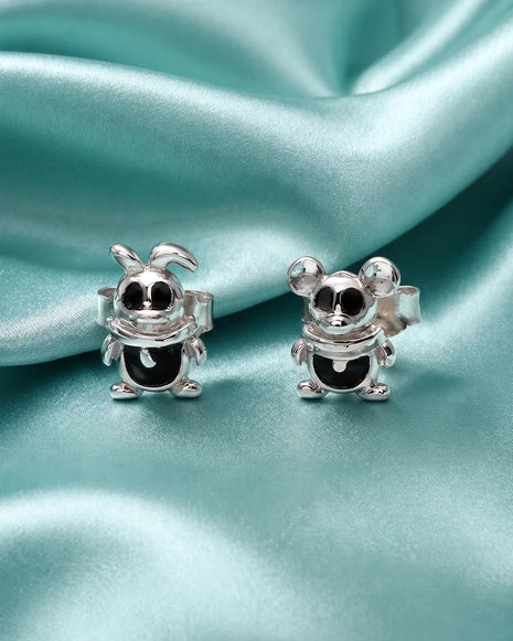 Kaali Khargosh Studs 92.5 Silver