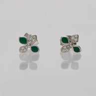 Panna Pushp Studs 92.5 Silver