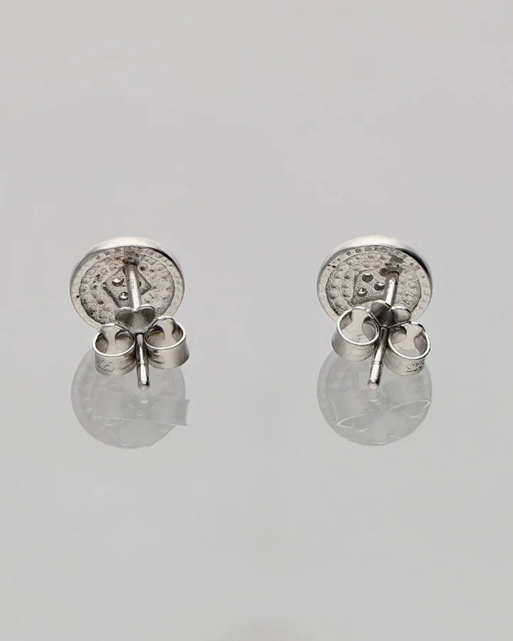 Hara Chakra Studs 92.5 Silver
